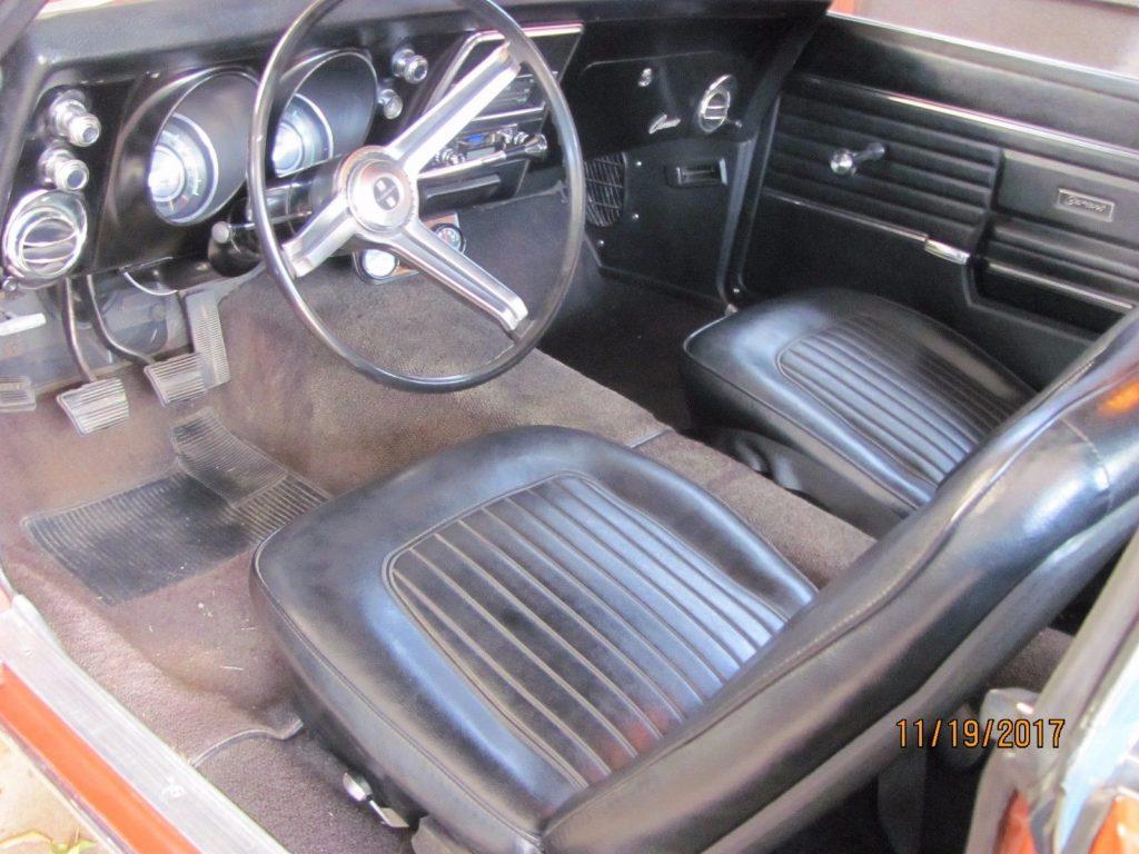 rust free 1968 Chevrolet Camaro coupe
