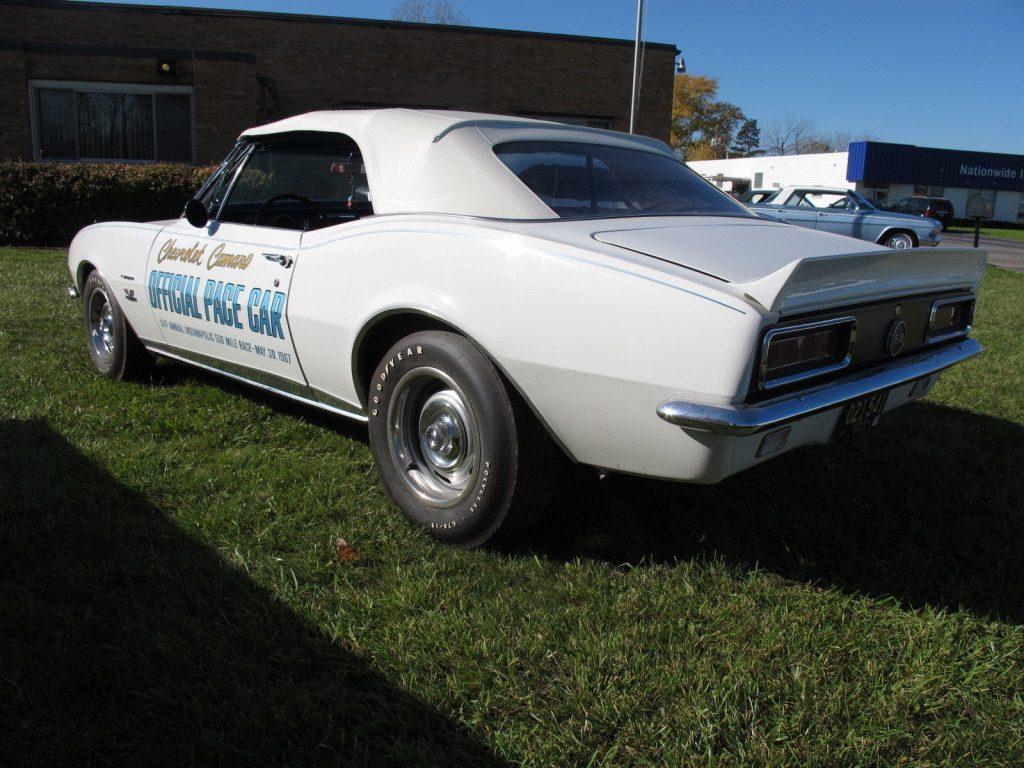 rare 1967 Chevrolet Camaro Pace Car