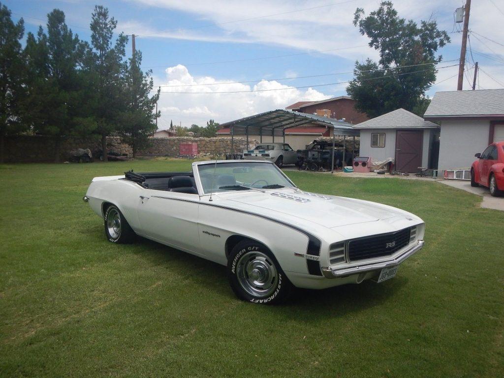 barn find 1969 Chevrolet Camaro Rally Sport convertible