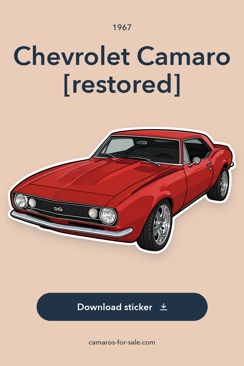 1967 Chevrolet Camaro [restored] sticker preview
