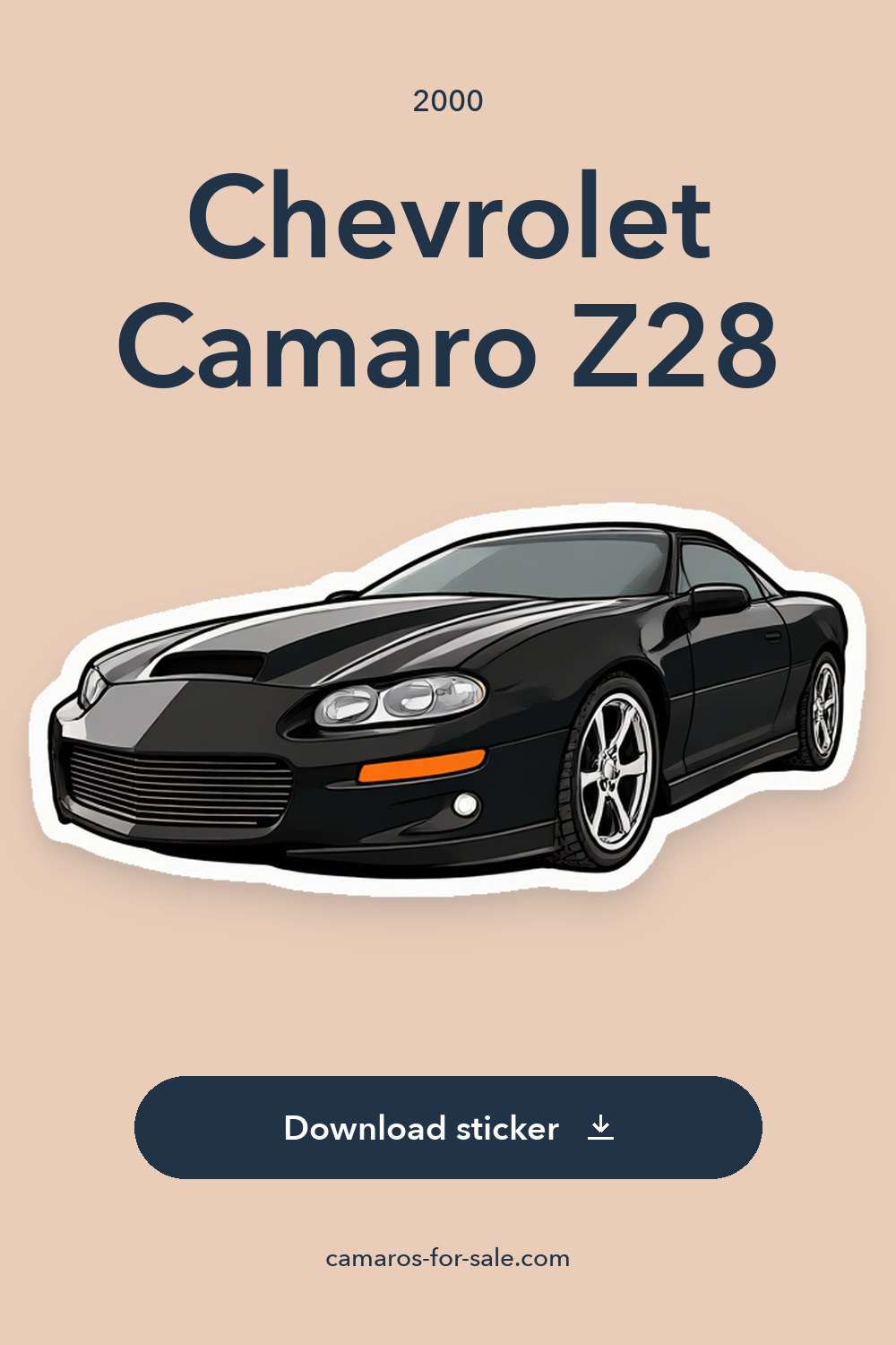 2000 Chevrolet Camaro Z28 sticker preview